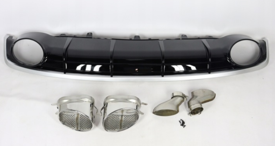 Dyfuzor tylnego zderzaka standart Audi A7 2014-2017 styl RS7