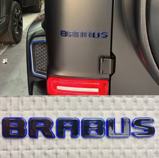 Napis emblemat styl Brabus blue Mercedes-Benz W463A W464 2018-2024 G-klasa