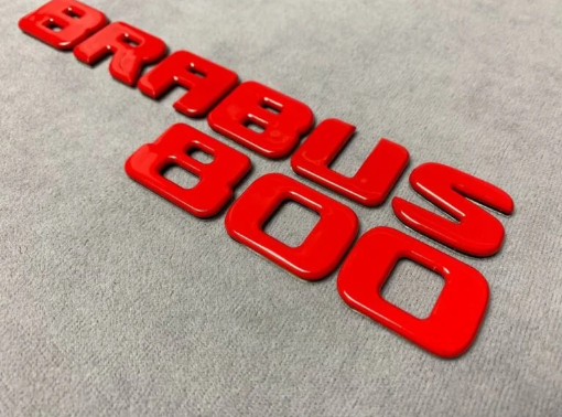 Napis Brabus 800 red Mercedes-Benz W463A W464 2018-2024 G-klasa