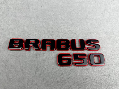 Napis Brabus 650 red&black Mercedes-Benz W463A W464 2018-2024 G-klasa