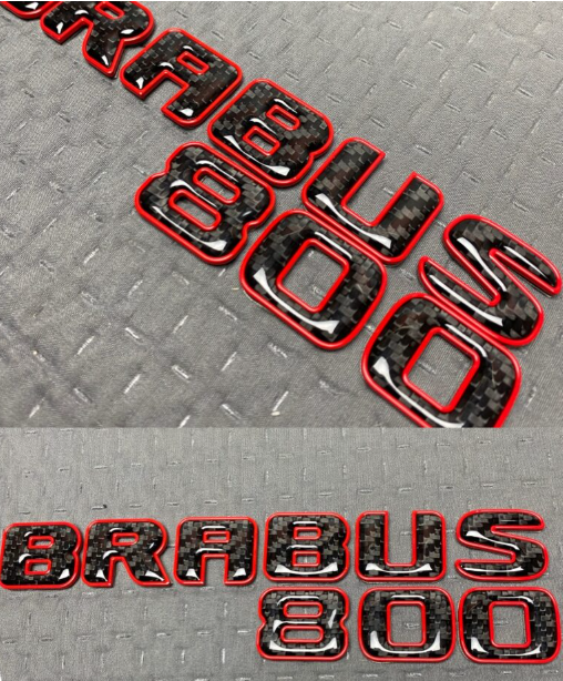 Napis Brabus Rocket 800 red Mercedes-Benz W463A W464 2018-2024 G-klasa