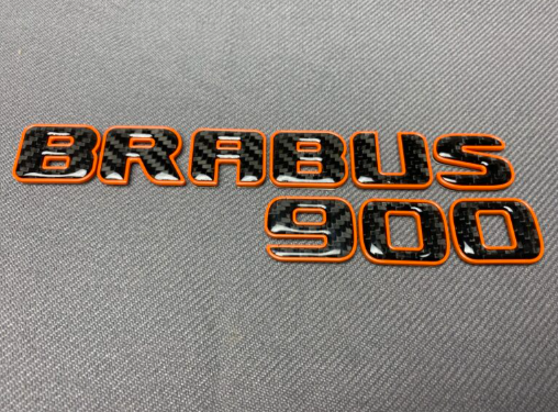 Napis Brabus 900 black orange Mercedes-Benz W463A W464 2018-2024 G-klasa