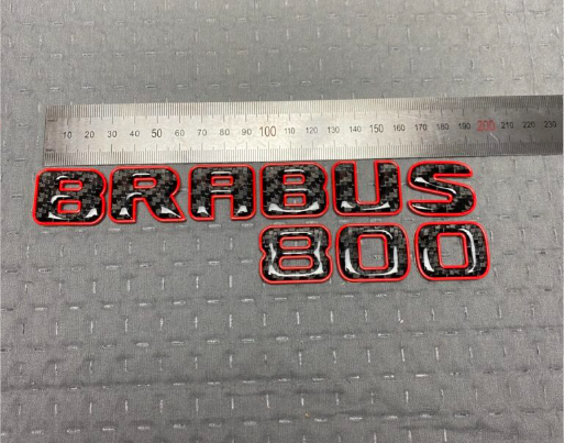 Napis Brabus Rocket 800 red Mercedes-Benz W463A W464 2018-2024 G-klasa
