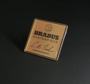 Emblematy foteli Mercedes-Benz G-klasa 2018-2024 Brabus Masterpiece Metal Gold
