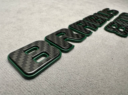 Napis Brabus 800 black green Mercedes-Benz W463 W463A W464 W465G-klasa