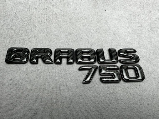 Napis Brabus 750 black i karbon Mercedes-Benz W463A W464 2018-2024 G-klasa