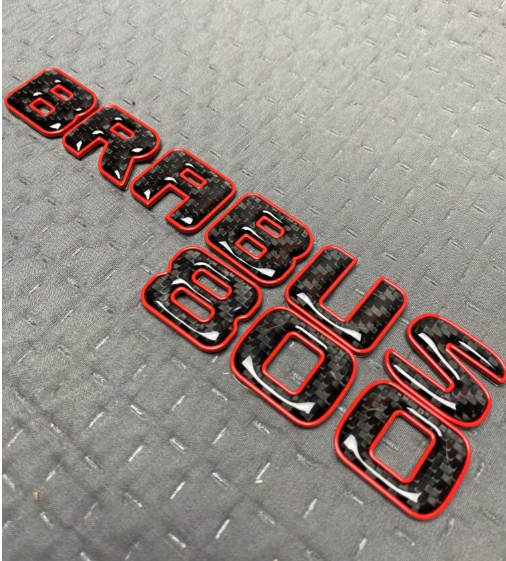Napis Brabus Rocket 800 red Mercedes-Benz W463A W464 2018-2024 G-klasa