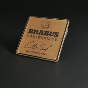 Emblematy foteli Mercedes-Benz G-klasa 2018-2024 Brabus Masterpiece Metal Gold