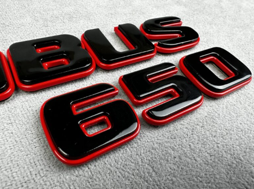 Napis Brabus 650 red&black Mercedes-Benz W463A W464 2018-2024 G-klasa