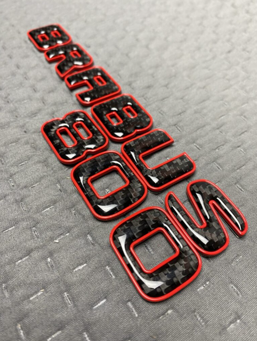 Napis Brabus Rocket 800 red Mercedes-Benz W463A W464 2018-2024 G-klasa