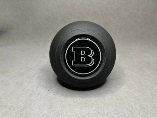 Emblemat kierownicy Mercedes-Benz W223 2020- S-klasa styl Brabus grey&black