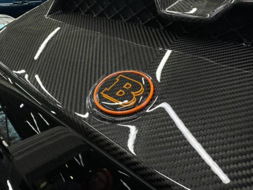 Emblemat maski Mercedes-Benz W463A W464 G-Class styl Brabus Hood metal 55 mm