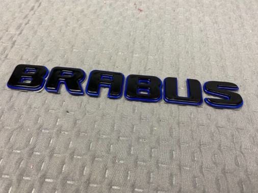 Napis emblemat styl Brabus blue Mercedes-Benz W463A W464 2018-2024 G-klasa