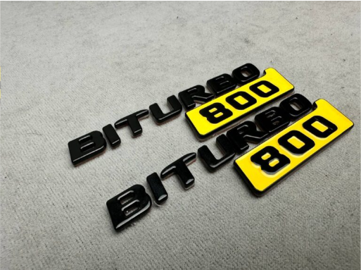 cedes-Benz W463A W464 2018-2024 G-klasa styl Brabus Biturbo 800 źółty