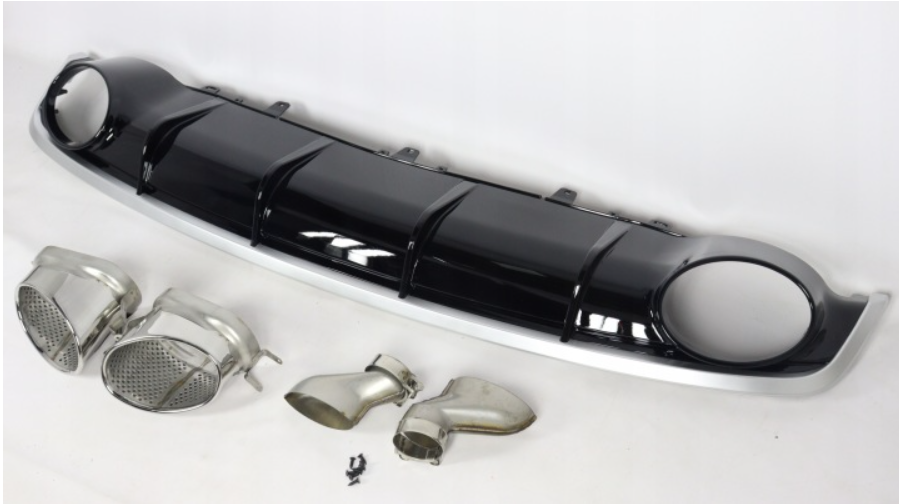 Dyfuzor tylnego zderzaka standart Audi A7 2014-2017 styl RS7