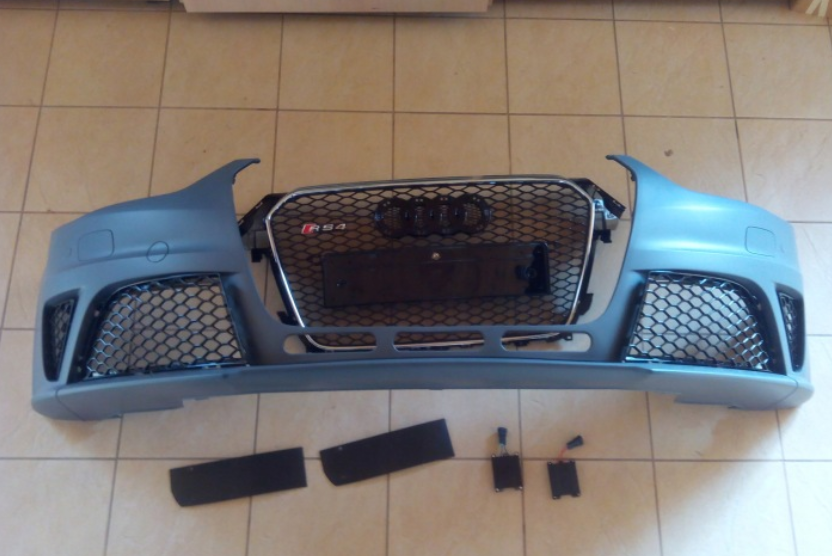 Zderzak Grill Audi A4 2012-2015 styl RS4 Chrom