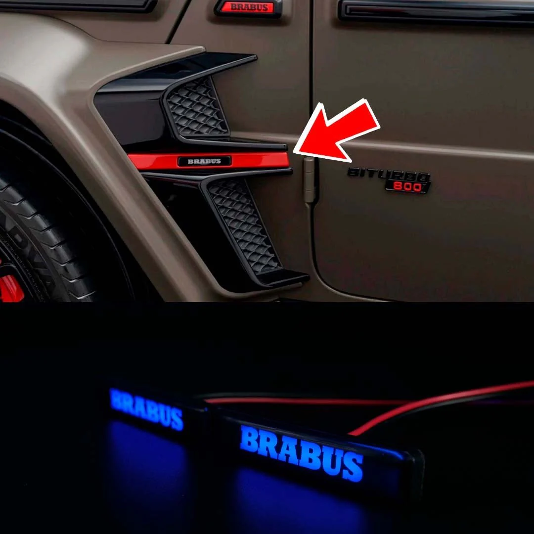 Led emblematy wlotów do Widestar Mercedes-Benz W463A W464 2018-2024 G-klasa styl Brabus